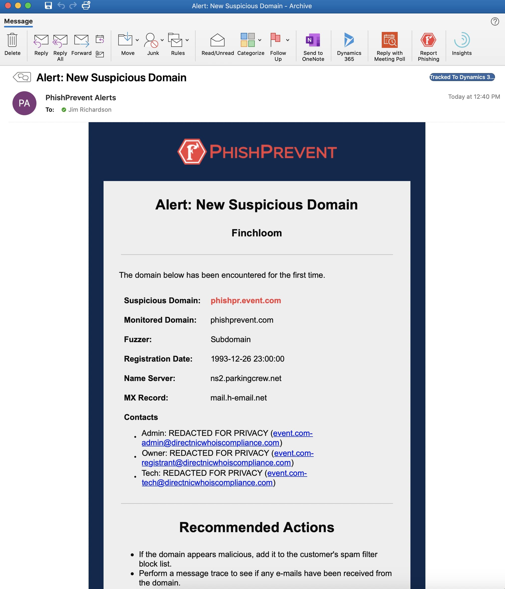 Finchloom-PhishPrevent-Demo
