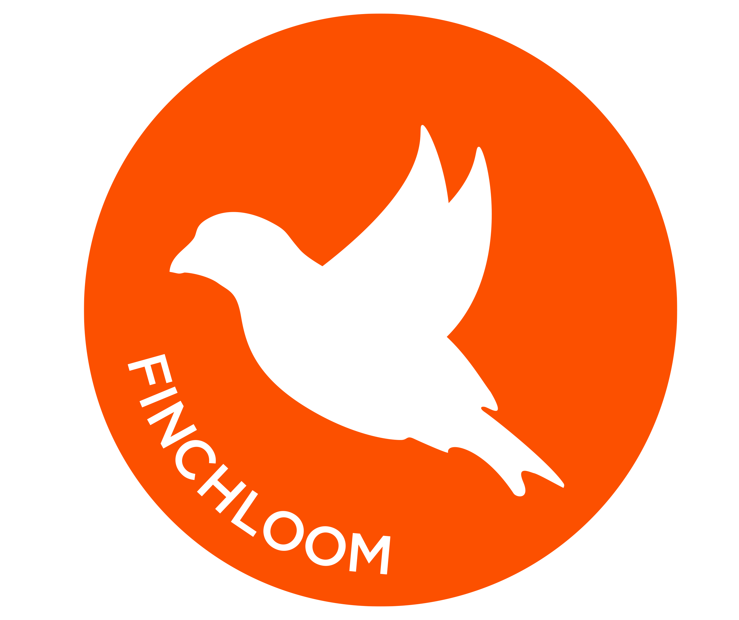 FinchCircleNameOrange